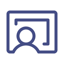 User interface symbol on black background