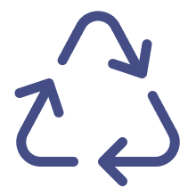 Eco-friendly recycling sign illustration